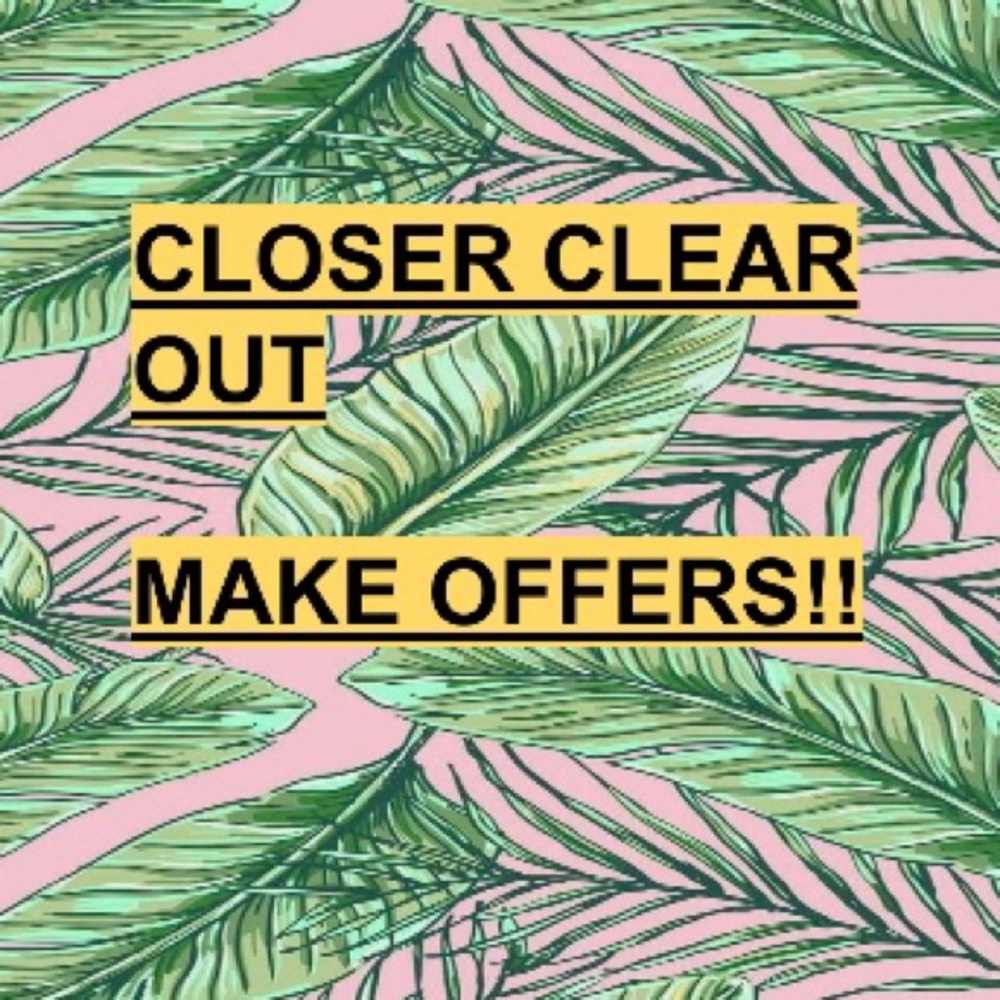 Closet clear out! Will take any offers